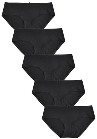 NEXT Damen 5er-Pack Slips mit hohem Baumwollanteil, Shorts