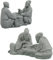 TOYANDONA Statue 2 Stücke Gartenfigur für Bonsai Handgefertigt für Schreibtisch und Landschaftsdekoration
