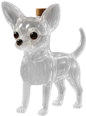 JINGLING Whiskey Carafe - Spirit Bottle Dog Alcohol Decanter for Whisky | Storage Decoration Gift for Men Birthday Christmas Bar Wine Vodka Brandy