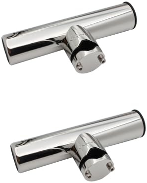 NEWFUN Porte Canne Bateau, Support Canne a Peche Bateau,Supports en Acier inoxydable pour Cannes à pêche en mer Supports pour Cannes à pêche à bord, Guides de 19 mm à 25 mm
