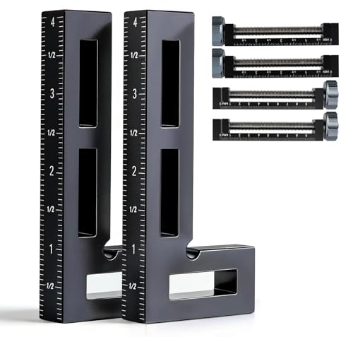 90 Grad Positionierwinkel, 4PCS Eckklemme für Holzbearbeitung Aluminiumlegierung 10CM, Rechtwinklige Holzbearbeitungswerkzeuge, Positionierungswinkel für Boxen Bilderrahmen Schubladen Schränke (1)