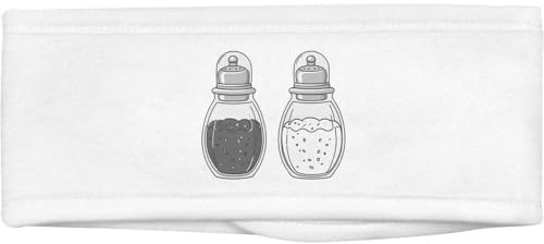 Azeeda 'Salt and Pepper Shakers' Beauty Headband (HB00045103) | Soft Hair Band for Makeup, Skincare, Spa and Facial Treatments