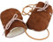 Sonia Originelli Baby Fausthandschuhe Lammfell Kordel Fäustlinge Handschuhe Farbe Natur, Größe 1