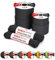 Brotree 4mm Paracord 550 7 Hebras Cuerda de Nylon 50M Tipo III Cuerda de Paracaídas para Supervivencia, Al Aire Libre, Bricolaje - 250kg Carga de Rotura (Negro)