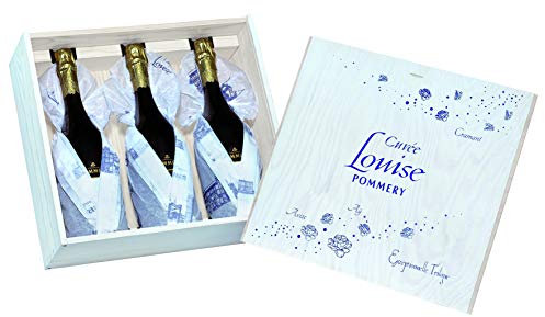 Champagne Pommery - Coffret Trilogie Cuvées Louise Brut/Nature/Brut Rosé 2004 2.25 L