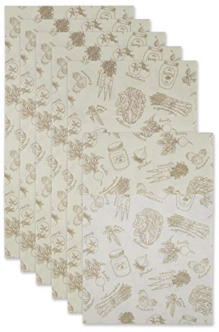 DII Fridge Liner Collection Non-Adhesive, Cut to Fit, Cream Market, 12x24, 6 Piece