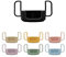 Design Letters Griff für Baby und Kinder Persönliche Trinkglas aus Tritan, (Schwarz) - BPA-frei, BPS-frei und EA-frei. Erleichtert dem Kind das Trinken aus dem Glase, spülmaschinenfest, leicht, 20 g