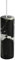 Himalayan Marble Cylindrical Light Pull - Black Marble