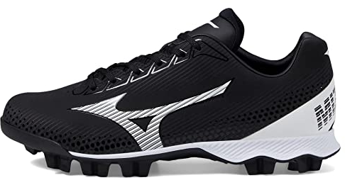 Mizuno Wave Lightrevo Baseballschuh für Herren, Schwarz/Weiß, 12