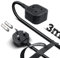 Single Extension Lead 3M, 1 Way Gang Plug Socket Surge Protected, 13amp 250V 3kw UK 3 Pin Fused Mains, Rubber, Tough and Fireproof, Black