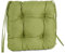Pillows24 – 4X Sitzkissen Outdoor 40x40 – Extra Dicke 8cm – Wasser- & UV-beständig + Bändern | Bequeme Stuhlkissen, Stuhlauflage Sitzpolster, Sitzauflage Gartenstuhl | Sitzkissen Stuhl (Lemon)
