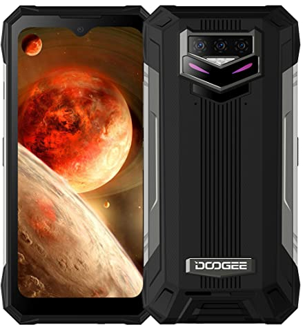 DOOGEE S89 PRO Android 12 Rugged Smartphone, 12000mAh Battery, Helio P90 8GB+256GB, 64MP Triple Camera(20MP IR Night Vision), IP68 Waterproof Mobile Phone, 6.3 FHD+, Wireless Charge GPS NFC Black
