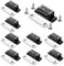 12Pack Cupboard Magnetic Door Catch for Cabinet Heavy Duty Magnet Catches Kitchen Latch Small Home Furniture Plastic Shell Metal Plate with 48pcs Screws (Black)