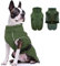 Hundemantel Wasserdicht, Winterjacke Hunde Klein Warm Hundeweste Hundekleidung Winddichte Hundemantel Fleece Rollkragenpullover für Kleine Hunde Schneeanzug(Armeegrün, S)