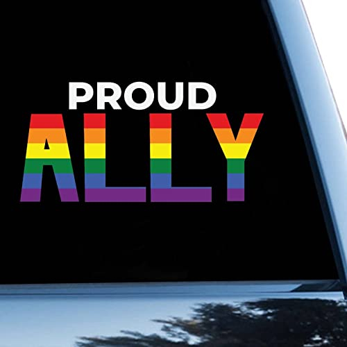 Gay Pride LGBT Equality Lesbisches Auto-Aufkleber Fensteraufkleber Proud Ally.lgbtq Vinyl-Aufkleber für Autos, LKWs, Pansexuell, LGBTQ Autoaufkleber, 38,1 cm