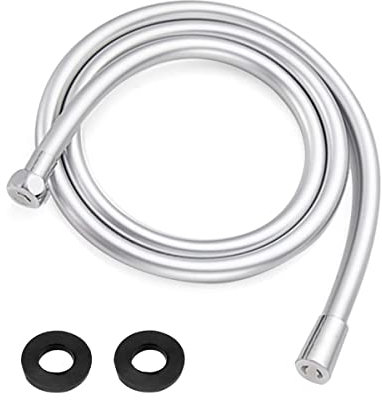 Flexible de douche anti-torsion en plastique, Tuyau avec raccord standard (1,5 mètre)