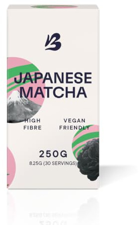 Blendsmiths Japanese Matcha Blend 250g - Ceremonial Grade | Smooth Matcha Latte Blend, Coconut Sugar & Cinnamon, Hot or Iced, 30 Servings