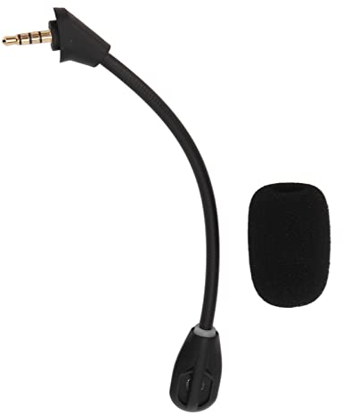 Headset-Mikrofon, 3,5-mm-Ersatzmikrofon Mit Schwammabdeckung, 360-Grad-Einstellung, Verlustarme Signalübertragung, Abnehmbares Kopfhörermikrofon Für Kingston HyperX Cloud Alpha
