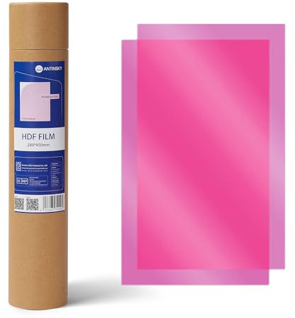 Antinsky HDF Folie Upgrade von ACF 280 x 450 mm 1 teiliger PFA Trennfilm für LCD Harz 3D Drucker Phrozen Sonic Mega 8K Transform Anycubic M3 MAX ELEGOO Saturn 3 für große Harz-3D-Drucker