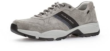 Pius Gabor Herren Sneaker Low,Halbschuhe,Wechselfußbett,zertifiziertes Leder,Sportschuhe,Freizeitschuhe,Turnschuhe,Stone,44 EU / 9.5 UK