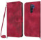 Netany Cover per Xiaomi Redmi 9 con Cordino, Flip Portafoglio Magnetica Custodia in Pelle, [2 Porta Carte][Chiusura Magnetica],Custodia Libro Antiurto Cover con Laccio per Xiaomi Redmi 9 (Rosso)