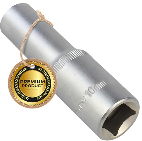 10mm 11mm 12mm Langnuss 1/2 Schlagschrauber Nüsse, Hochwertige Nuss für Präzisionsanwendungen. Ideal für Schlagschrauber oder normale Knarren. Qualität und Leistung Steckschlüsselsatz 1/2