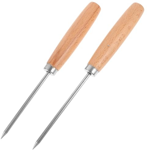 MAGICLULU 6stücke Eispickel Mit Holzgriff Effizientes Werkzeug Zum Entfernen Von Eis Für Kühlschränke Und Gefriertruhen Für Zuhause Und Bars Komfortabler Griff Vielseitig Einsetzbar