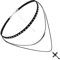 JJDreams Damen Choker Halskette Leder Samt Choker schwarz mit Kreuz Anhänger Punk Gothic Kette verstellbar Damen Halloween Kostüm
