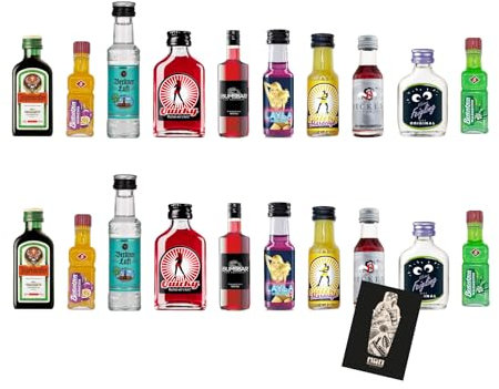 Individuelles Set mit Partyshots Karnevalsmix 20er Set 20x Klopfer Kurze Shotmix Klopfermix Berliner Luft, Jägermeister, Berentzen, Feigling