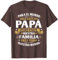 liaddkv Lustige Papa-Geschenke, Vatertag, Geburtstag, Vater-T-Shirt, Vatertagsgeschenk-T-Shirt, Herren-T-Shirt Armband Wecker (Brown, XXL)