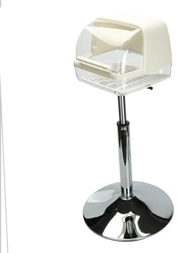 Oshhni Gym Chalk Stand, Chalk Box Weight Lifting Chalk Bucket Holder Gymnastics Chalk Holder for Workout Sports Barbell Deadlifting, White