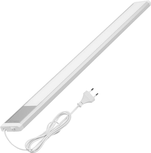 Oktaplex Riva luce sottopensile cucina LED piatto bianco caldo 57,5cm 730lm con interruttore 10,4W 230V luce sottopensile argento