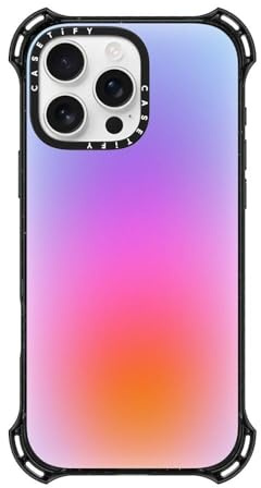 CASETiFY Bounce iPhone 16 Pro Max Case [Shockproof / 21.3ft. 6X Military Grade Drop Protection/Compatible with Magsafe] - Color Cloud - Clear Black