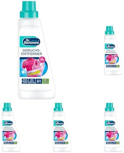Dr. Beckmann Geruchsentferner | entfernt hartnäckige Gerüche fasertief | aktiviert Frische | mit angenehmen Duft | 1x 500 ml (Packung mit 5)