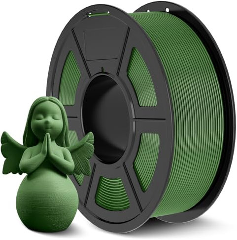 JAYO ABS Filament 1,75mm (Olivgrün), 1kg/Spule, ANTI-WARPING/HOCHSCHLAGFESTES/HITZEBESTÄNDIGES, Maßgenauigkeit +/-0,03mm, 3D Drucker Filament
