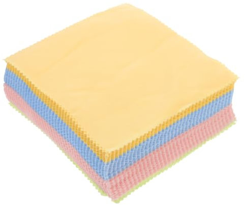Hoement 50pcs Reusable Microfiber Eyeglass Cleaning Wipes Soft Electronic Screen Cloths for Lenses Jewelry and Delicate Surfaces Compact for Home and Travel
