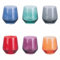 Villa d'Este Home Tivoli 1996 Elegance Color - Juego de 6 vasos de agua (365 ml)