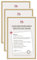 walther design Cadre photo Walther Design Or 21 x 29,7 cm (DIN A4) Lot de 3, New Lifestyle Cadre en plastique KV130G3