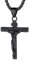 Richsteel INRI Jesus Kreuzkette in Schwarz Farbe Edelstahl INRI Jesus Kreuzkette Edelstahl Religiöser Schmuck