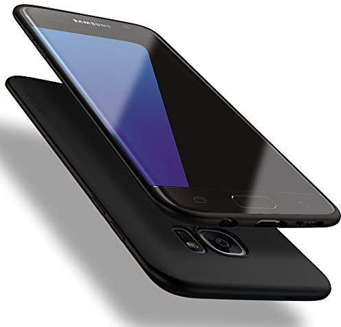 X-level Cover Compatibile con Samsung Galaxy S7 Edge, Ultra Sottile e Morbido TPU Protettiva Custodia Silicone Rubber Protezione Cover per Samsung Galaxy S7 Edge, Nero