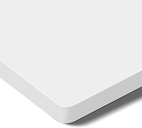 FLEXISPOT Tischplatte 100x60 cm, 25 mm stark – Einteilige Schreibtischplatte, DIY Bürotischplatte – Ideal für höhenverstellbare Schreibtische (Weiß)