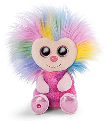 NICI Glubschis: Das Original – Glubschis Fee Azizi 25 cm – Kuschelpuppe mit großen Augen und wilder Frisur – Flauschige Plüschpuppe mit Glitzeraugen – Schmusepuppe für Kuscheltierliebhaber