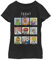 Disney Girl's Muppet Mood T-Shirt, Black, XL