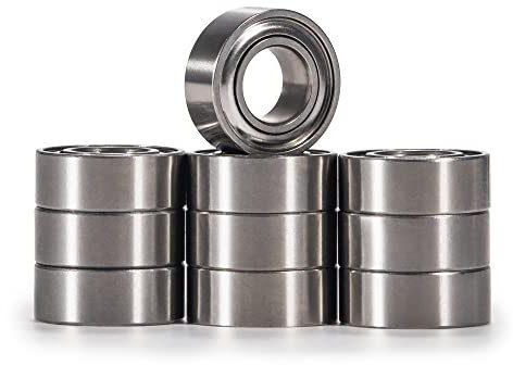 XiKe 10 Stück MR84ZZ Mini Kugellager 4x8x3mm|Chromstahl|Vorgeschmiert|Doppelte Metalldichtung, MR84-2Z Rillenkugellager mit Abdeckungen