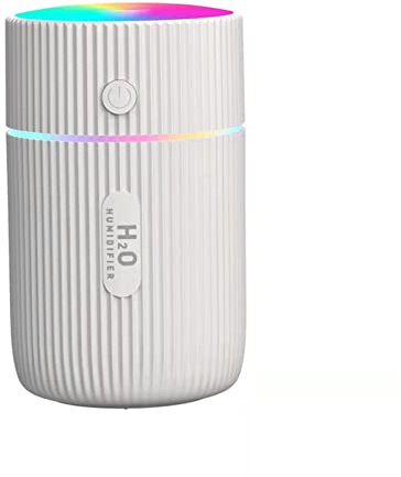 Mini Air Humidifier USB Essential Oil Diffuser Car Purifier Home Aroma Anion Mist Maker With LED Night Light for Office,Baby Room,Car (White)