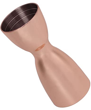 NEZE Stainless Steel Cocktail Double Jigger Serving Jigger for Bar Copper Plated
