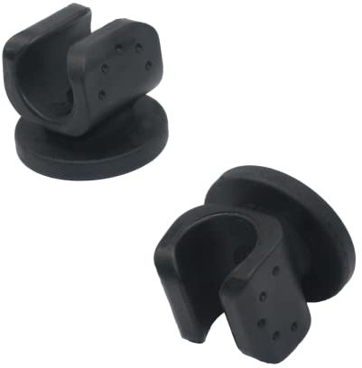 YIUWLMN 2Pcs Round Magnetic Base Flashlight Clip Rubber Flashlight Holder Multifunctional Magnetic Rubber Flexible Holder