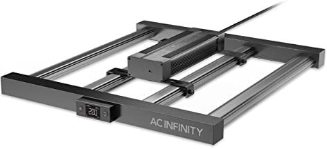 AC Infinity IONFRAME EVO4, Samsung LM301H EVO Bar LED Grow Light 3x3, 896 Diodes, with Schedule Controller, 300W Full-Spectrum Commercial Plant Lights for Indoor Growing in Grow Rooms & Greenhouses