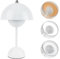 LUPATDY Pilzlampen Tischlampe Flowerpot Lampe Pilz Lampe Kabellos, Touch Dimmbar, 3000k - 6000k, Moderne Aufladbar Tischlampe mit 3 Helligkeitsmodi für Schlafzimmer, Büro, Bars und Restaurants