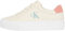 Calvin Klein Baskets Vulcanisées Femme Bold Basses, Multicolore (Creamy White/Rose Tan/Blue Surf), 37